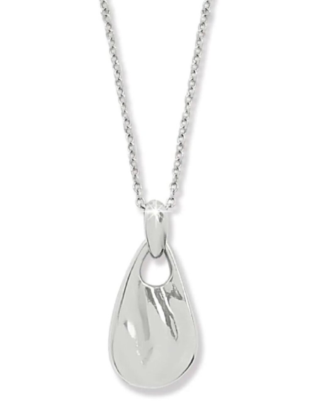 New Brighton Silver Plated Cascade Drop Petite Pendant Layer Necklace
